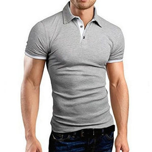 Oeak Mens  Shirt 2019 New Summer Short Sleeve Turn-over Collar Slim Tops Casual Breathable Solid Color Business Shirt