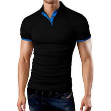 Load image into Gallery viewer, Oeak Mens  Shirt 2019 New Summer Short Sleeve Turn-over Collar Slim Tops Casual Breathable Solid Color Business Shirt