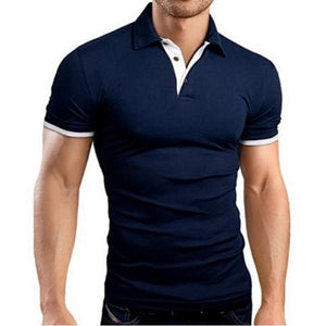 Oeak Mens  Shirt 2019 New Summer Short Sleeve Turn-over Collar Slim Tops Casual Breathable Solid Color Business Shirt