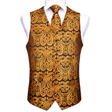 Load image into Gallery viewer, DiBanGu Top 9 styles Vest for Men Silver Red Orange Blue Men's Vest Suit Business Wedding Party Occasion Hanky Cufflinks Vests